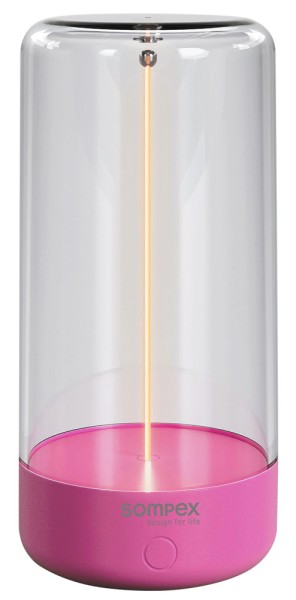 Sompex PULSE Akku Tischleuchte LED Dimmbar 3 Funktionen Neon Pink