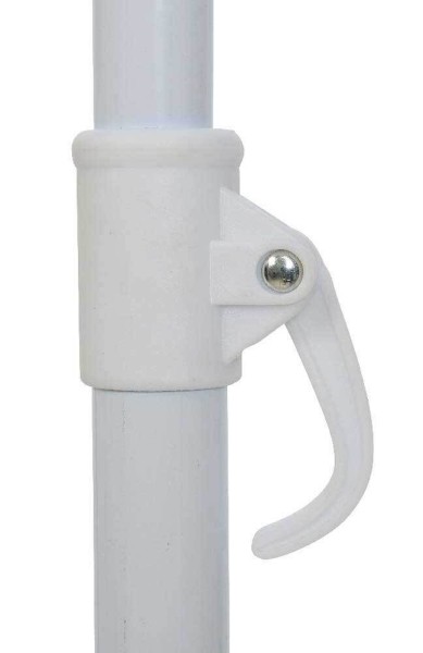 Sonnenschirm Strandschirm Blau Weiß mit Muscheln Garten Camping Erdspieß Ø 180cm