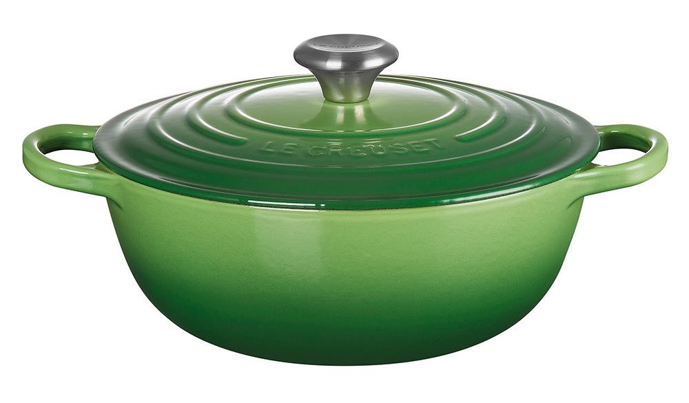 Le Creuset La Marmite Signature Familientopf Gusseisen Bamboo Green 24cm