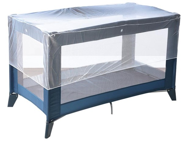 Moskitonetz für Babybett Reisebett Insektenschutz Kinderbett Weiß 130x70cm