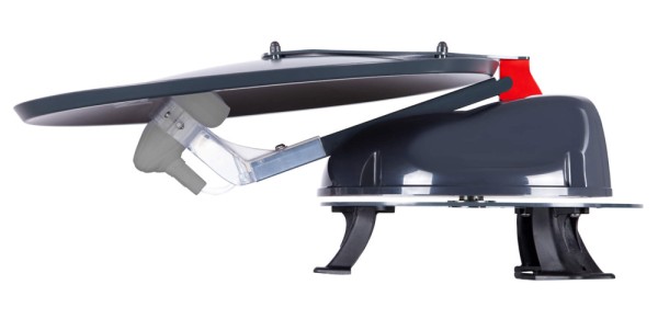Alden SATLIGHT-TRACK 50 HD SINGLE grau mit S.S.C. Steuermodul