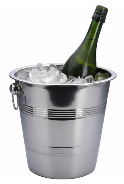 Sektkühler Edelstahl poliert Weinkühler Champagnerkühler Getränkekühler