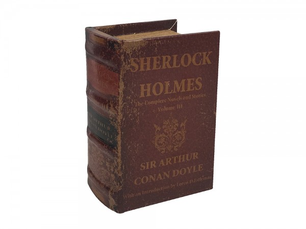 Hohles Buch Geheimfach SHERLOCK HOLMES Buchversteck Antik-Stil 15x10x6cm