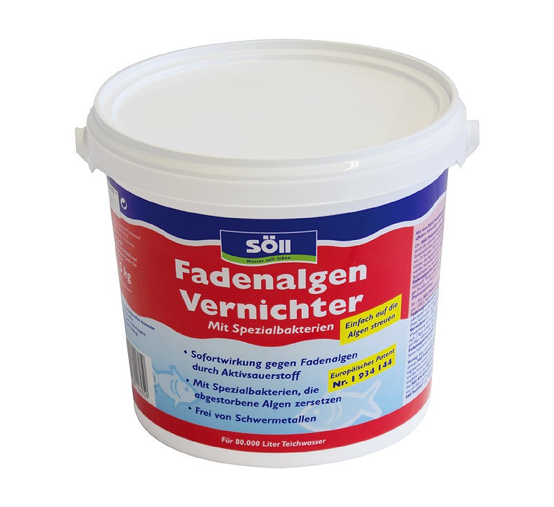 Söll Fadenalgenvernichter 2,5kg Teiche bis 80000 Liter Algenentferner