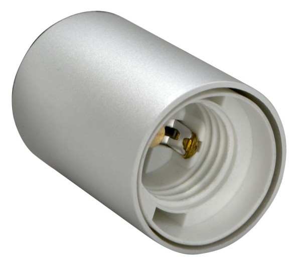 Sompex TOBI Tischleuchte Silber Aluminium Zylinder 7 cm E27