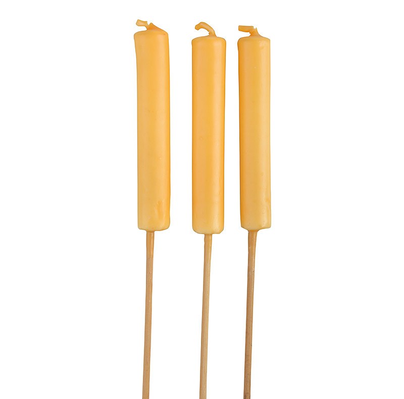 3 Stück Citronella Gartenfackeln Duftkerzen 26cm | Citronella