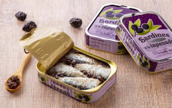 la belle-iloise Sardinen in Olivenöl und Tapenade - Dose 115 g