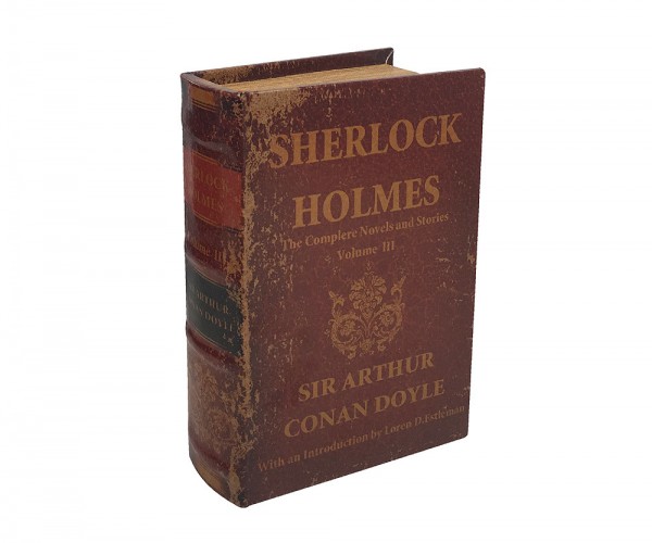 Hohles Buch Geheimfach SHERLOCK HOLMES Buchversteck Antik-Stil 23cm