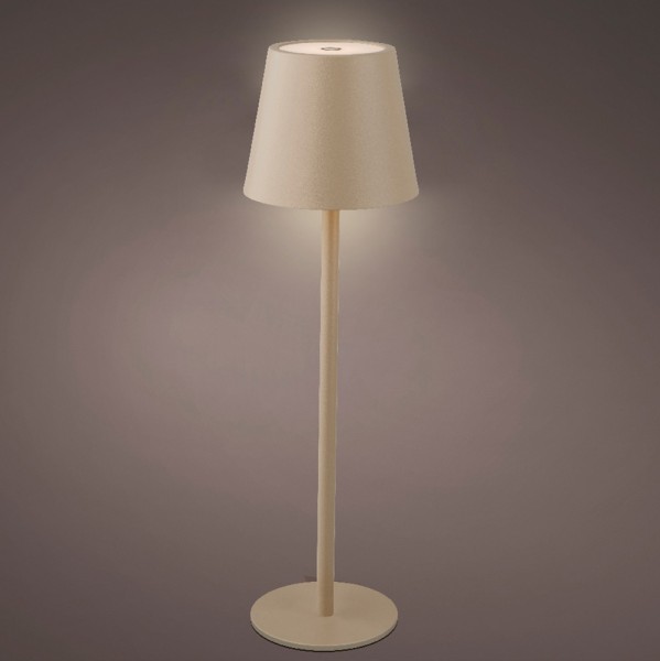 LED Tischlampe Kabellos Dimmbar Touch Tischleuchte Beige USB Warmweiß Kaltweiß