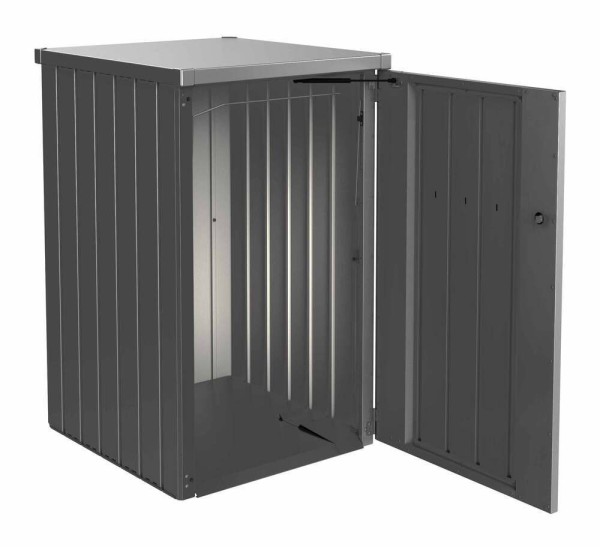 Biohort Mülltonnenbox Alex Dunkelgrau-Metallic 129x80x88 cm 740l