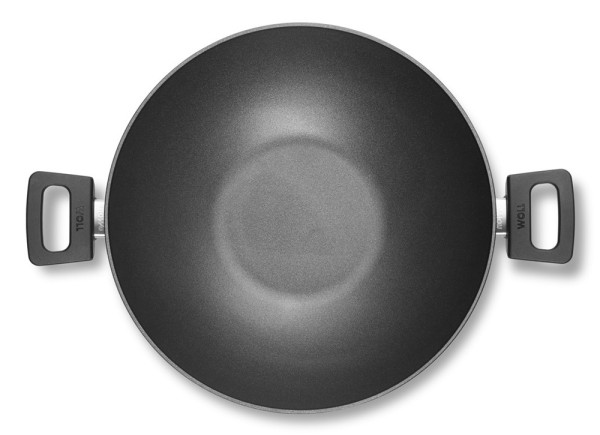 Woll Wokpfanne Nowo Wok Titanium Induktion Aluguss mit Glasdeckel 32 cm