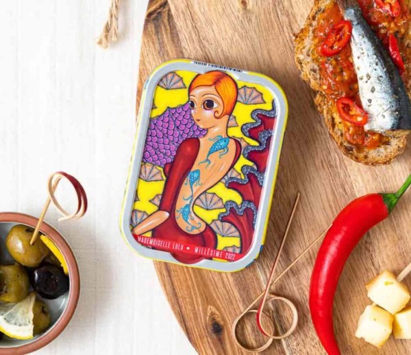 La Perle des Dieux Jahrgangssardinen Lulu 2022 in Olivenöl - Dose 115 g