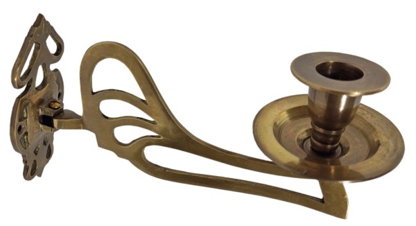 Klavierleuchter Wandkerzenhalter Jugendstil Belle Epoque Schwenkbar Messing