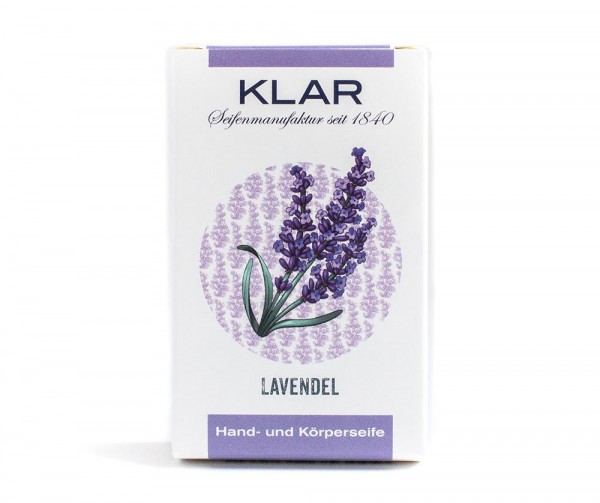 KLAR Seife Lavendel (palmölfrei) 100g