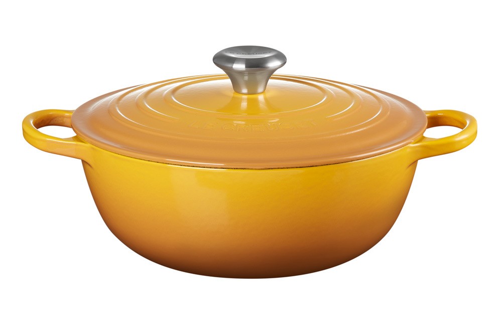 Le Creuset La Marmite Signature Familientopf Gusseisen Nectar Gelb 28cm Le Creuset La Marmite Signature Familientopf Gusseisen Nectar Gelb 28cm