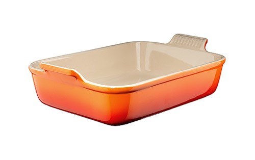 Le Creuset Auflaufform Tradition Steinzeug Ofenrot 19cm 91004719090100