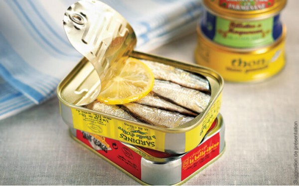 la belle-iloise Sardinen in Olivenöl und Zitrone (et au citron) - Dose 115 g