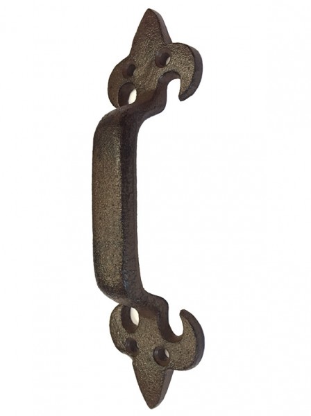 Rustikaler Griff Lilie Gusseisen für Tür Schrank Schublade Antik-Braun 18cm