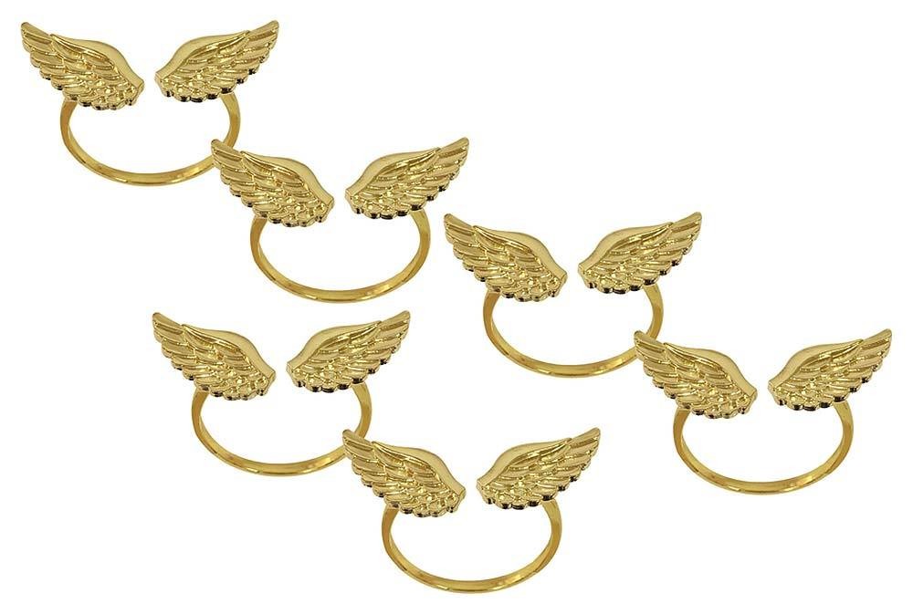 Serviettenringe Gold Engel Flügel 6 Stück Engelsflügel Tischdeko Weihnachten