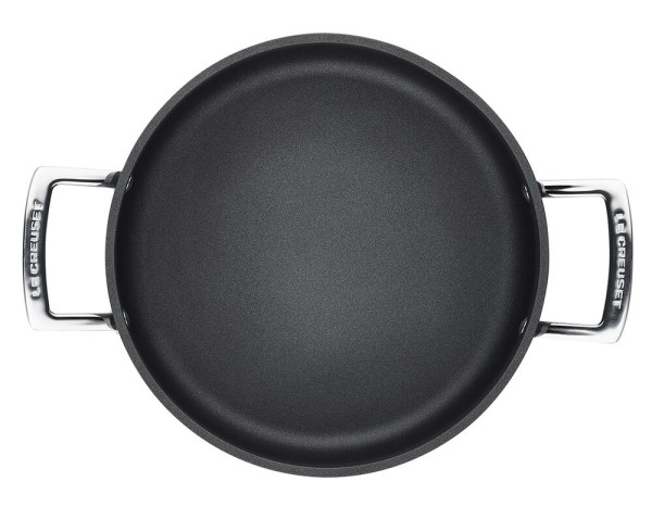 Le Creuset Aluminium Schmorpfanne Antihaft mit Glasdeckel