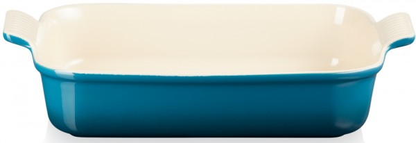 Le Creuset Auflaufform Tradition Steinzeug Deep Teal 19cm
