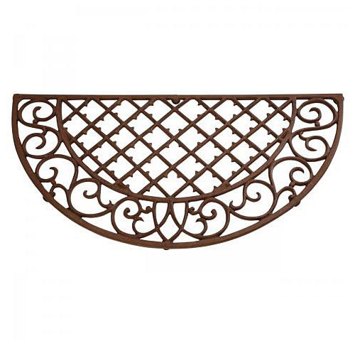 Rustikaler Fussabtreter Matte Eisen Jugendstil Halbrund