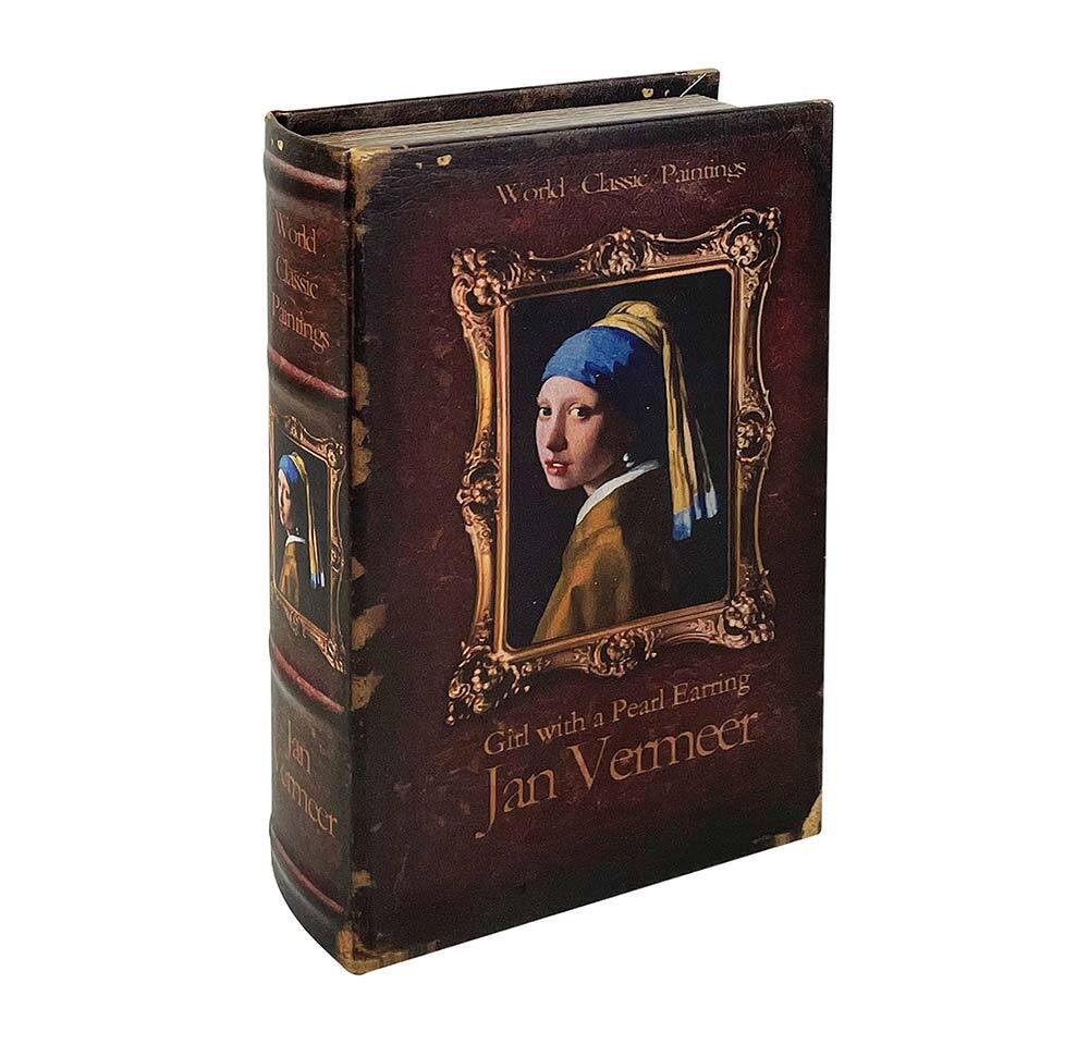 Hohles Buch Das Mädchen mit dem Perlenohrring Jan Vermeer Buchversteck 21cm