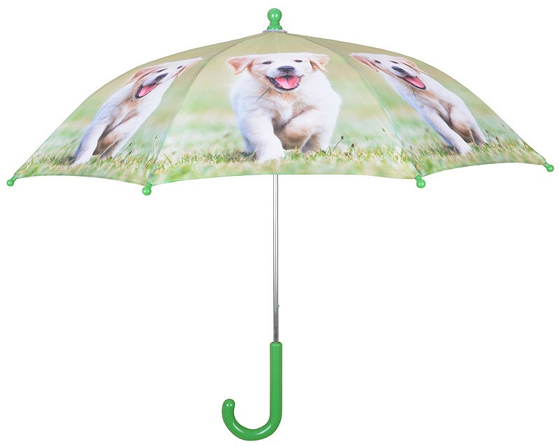 Kinder Regenschirm Welpe Tiermotiv Hundebaby Kinderschirm