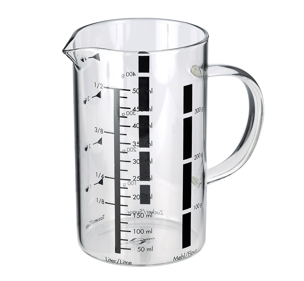 Küchenprofi Messbecher Glas 0,5 Liter