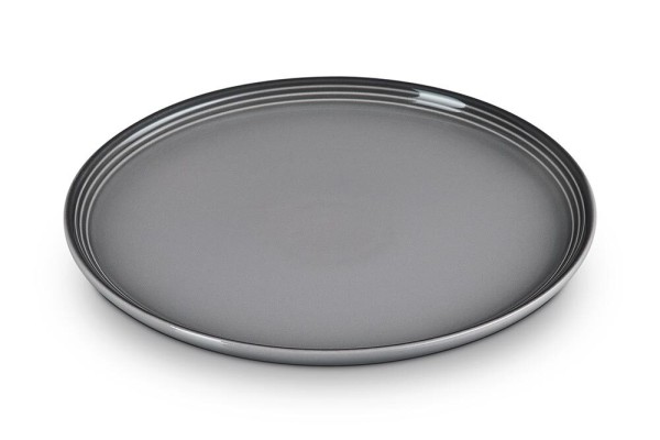 Le Creuset Frühstücksteller Coupe Steinzeug Flint Grau 22cm