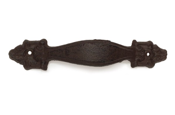 Rustikaler Griff Schubladengriff Möbelgriff Gusseisen Antik-Braun 17,5cm