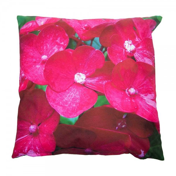 Outdoor Kissen Blumen Pink Gartenkissen Wasserabweisend