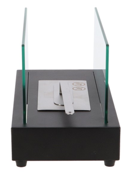 Esschert Design Tischkamin Bio-Ethanol Tischfeuer Rechteckig Anthrazit