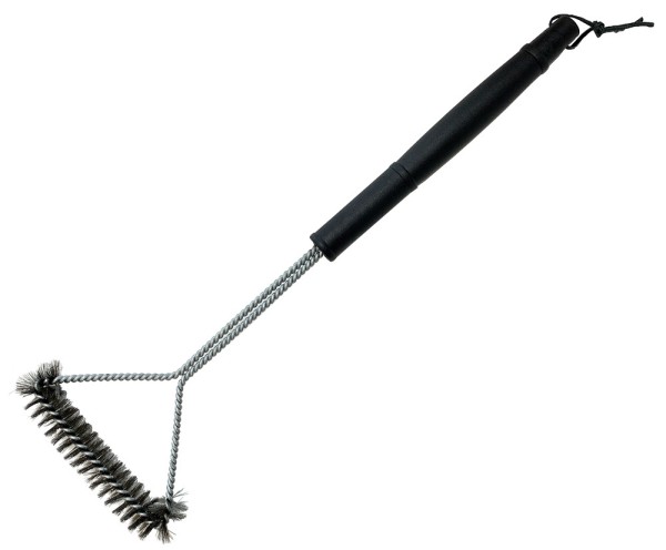 Grillbürste Langer Griff Edelstahl Borsten Dreieckig 51cm Holzkohle- & Gasgrill