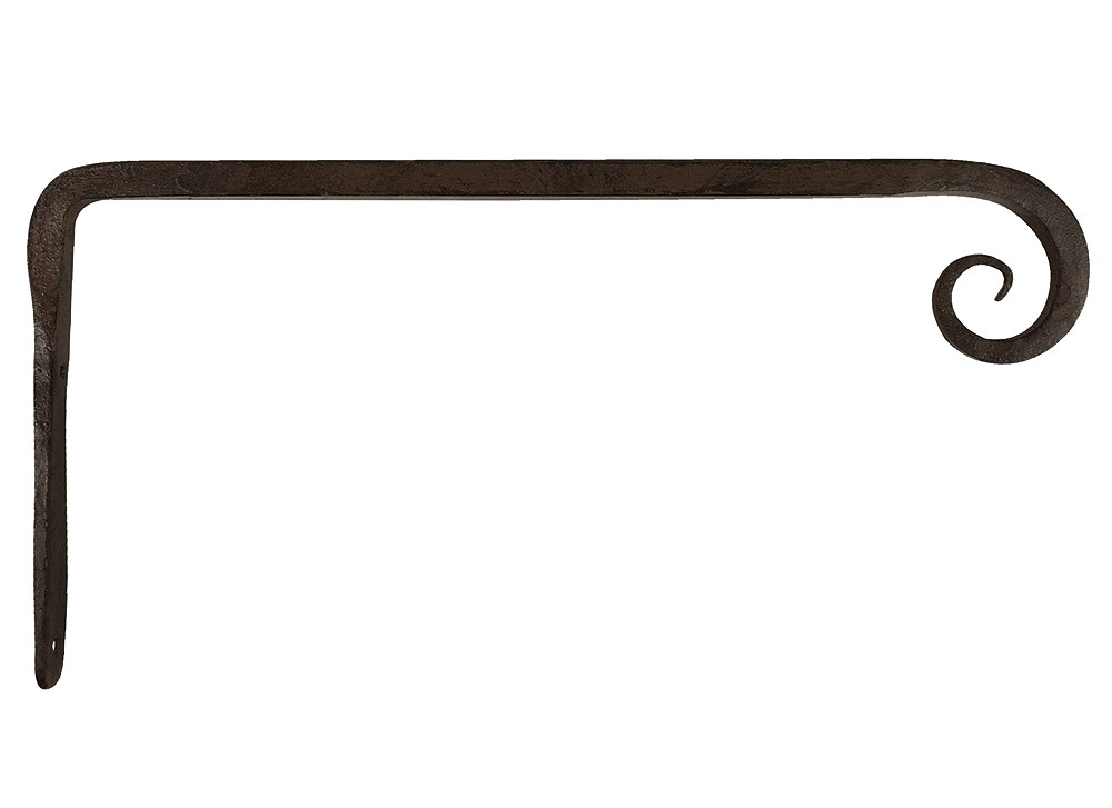 Wandhaken für Blumentopf Halter Blumenampel Gusseisen Antik-Stil Braun 39cm