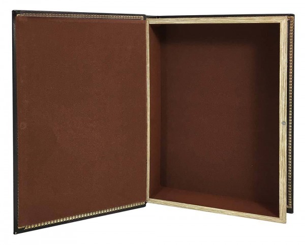 Hohles Buch mit Geheimfach Buchversteck Weltkarte Adventure Antik-Stil