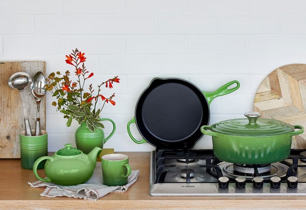 Le Creuset Topf für Kochkellen Steinzeug Bamboo Green
