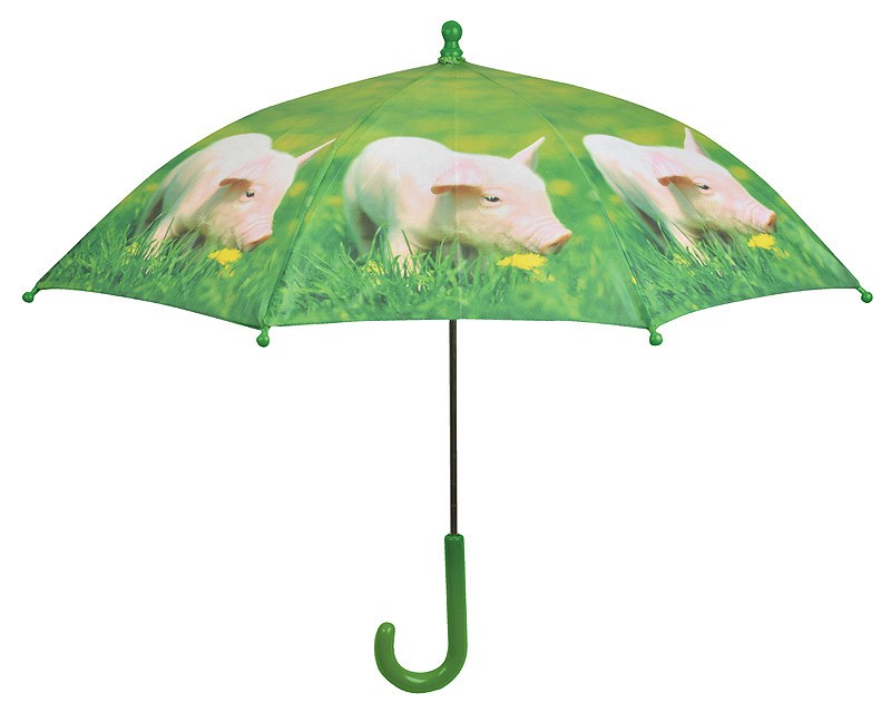 Kinder Regenschirm Schwein Bauernhof Ø 70 cm Kinderschirm für Jungen und Mädchen