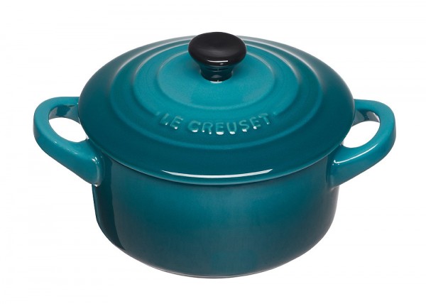 Le Creuset Mini Cocotte Steinzeug Deep Teal Petrol 10X5cm