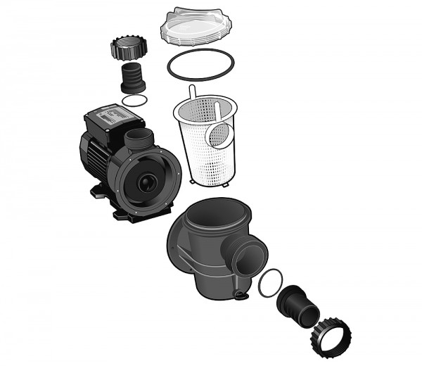 Ubbink Poolmax TP 50 Poolpumpe Schwimmbadpumpe 12600 l/h 230 V