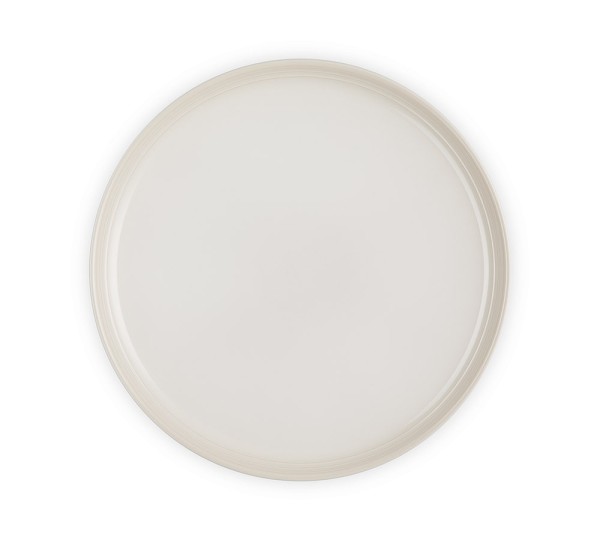 Le Creuset Frühstücksteller Coupe Steinzeug Meringue 22cm