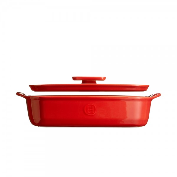 Emile Henry Deckel HR® ceramic für Gratinform Rot 25cm