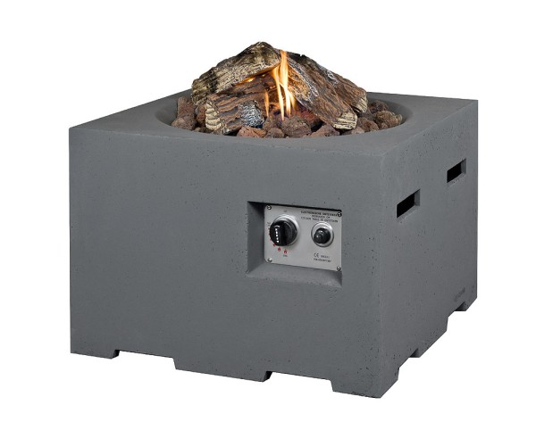 Happy Cocooning Feuertisch quadratisch grau 600 x 600 mm