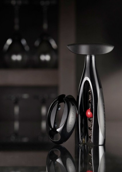 Le Creuset Activ-Ball GS-200 Korkenzieher Schwarz mit Kapselabschneider