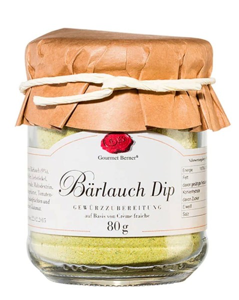 Gourmet Berner Bärlauch Dip Gewürzmischung für Créme Fraîche 80g