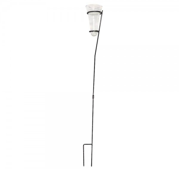 Regenmesser Klassik Gartenstab Glas Niederschlagsmesser 133cm