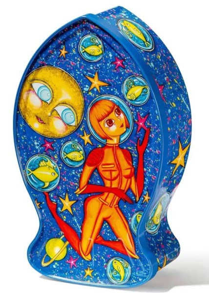 La Perle des Dieux Geschenkset Sardinen Lulu schwimmt im Weltraum Coralie Joulin