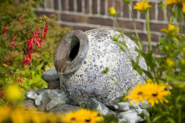 Ubbink AcquaArte Orange Amphore Antik-Look Gartenbrunnen Set Springbrunnen