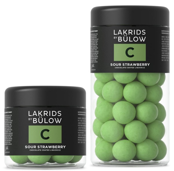 Lakrids by Bülow - C - Sour Strawberry - Schokoladen-Lakritz