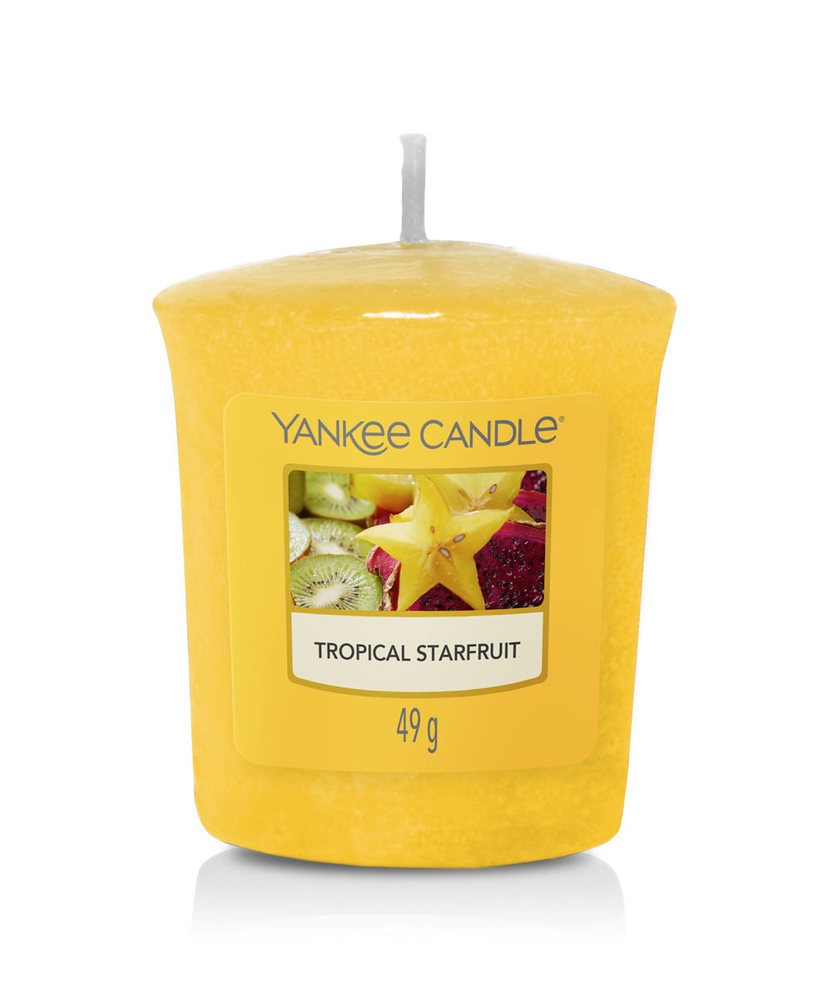 Yankee Candle Votivkerze Tropical Starfruit Duftkerze 49g